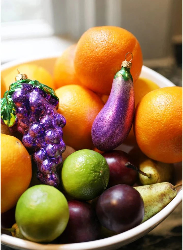 &Klevering - Grape Christmas Ornament | Purple