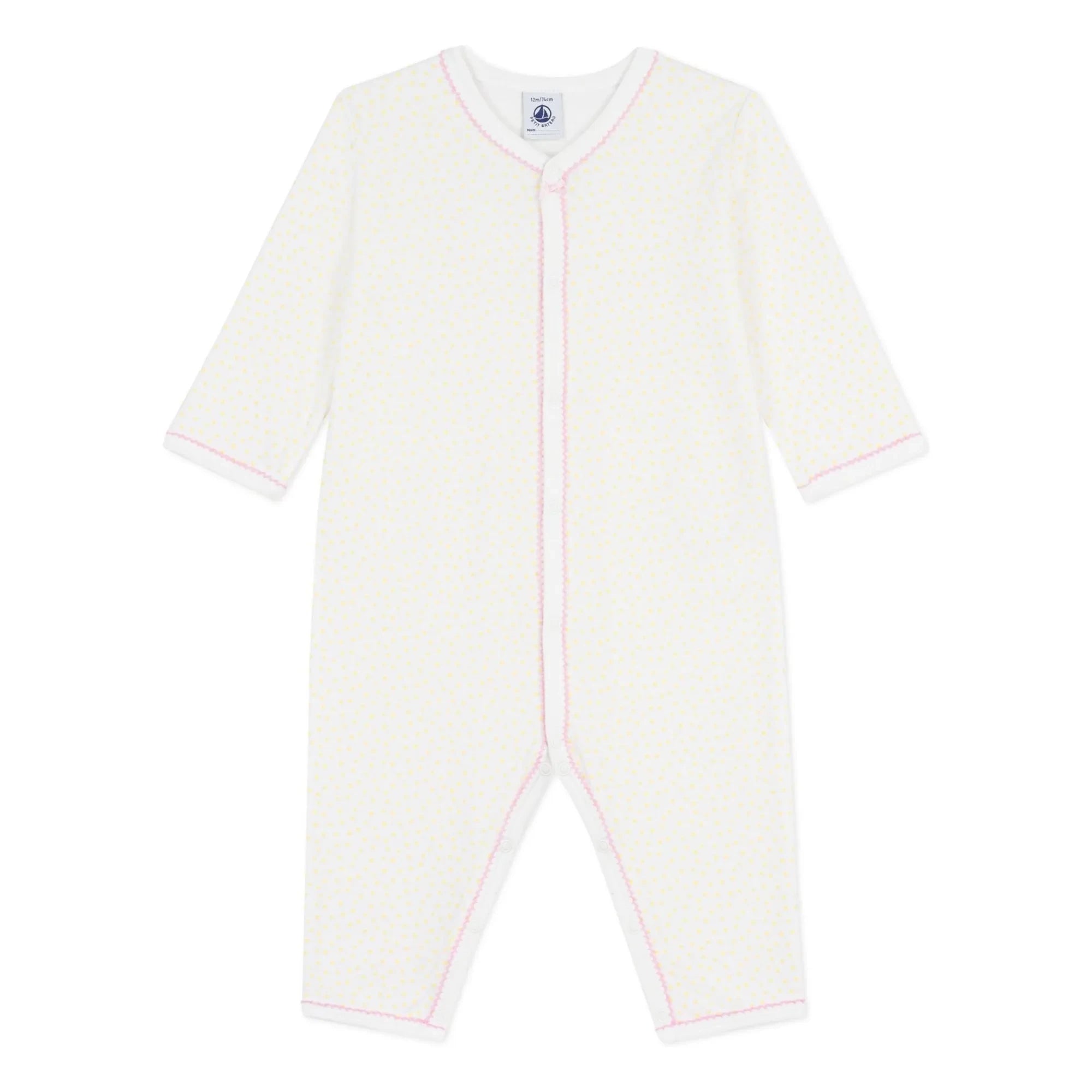 Petit Bateau - Organic Cotton Pajama | White
