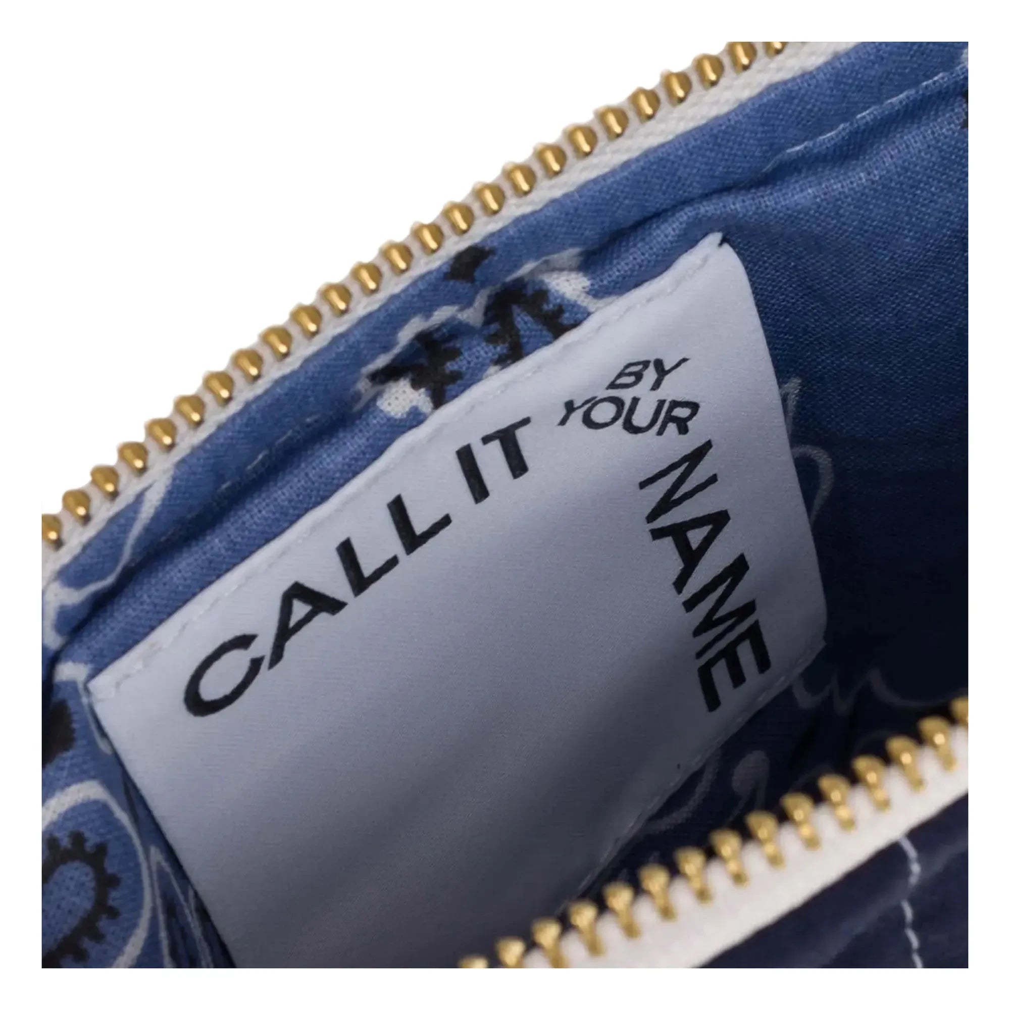 Call it by your name - Mini Zippered Pocket Quilted Heart | Navy Blue