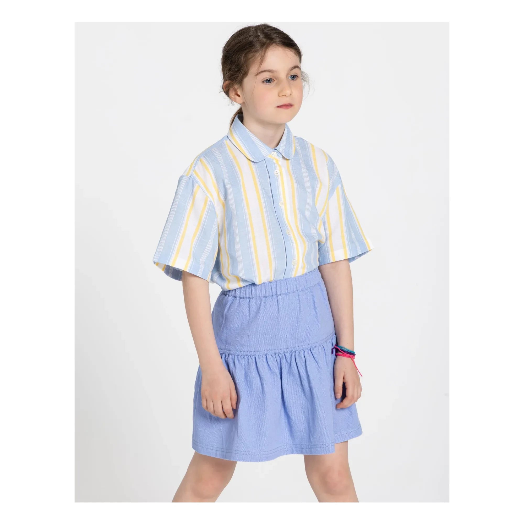 Smallable Kid - Sawyer Striped Shirt | Light Blue