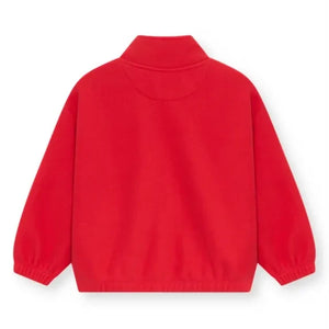 the new society - Cloudy Zip-Up Sweatshirt | Red
