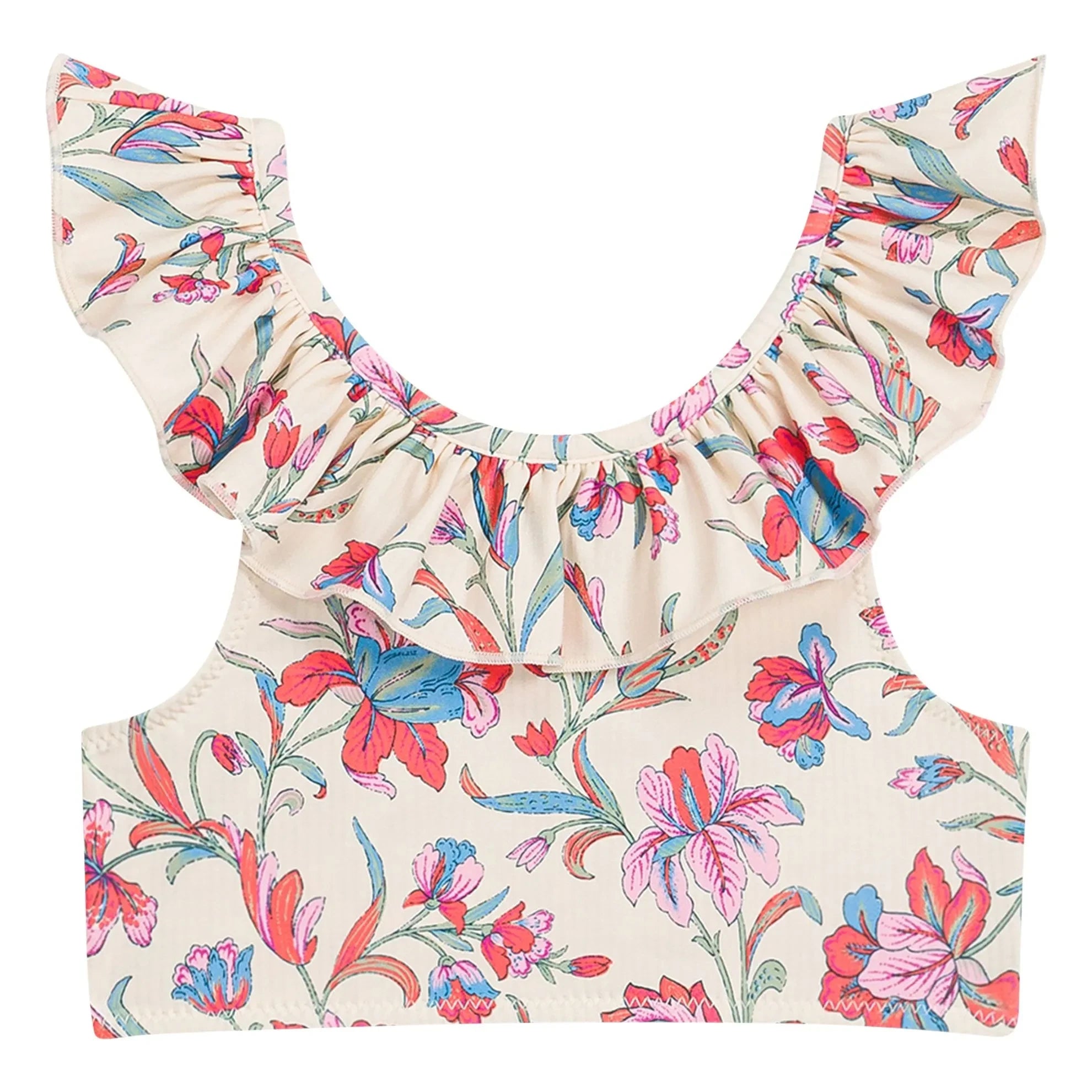 Louise Misha - Primavera Swimsuit with Floral Pattern | Cream