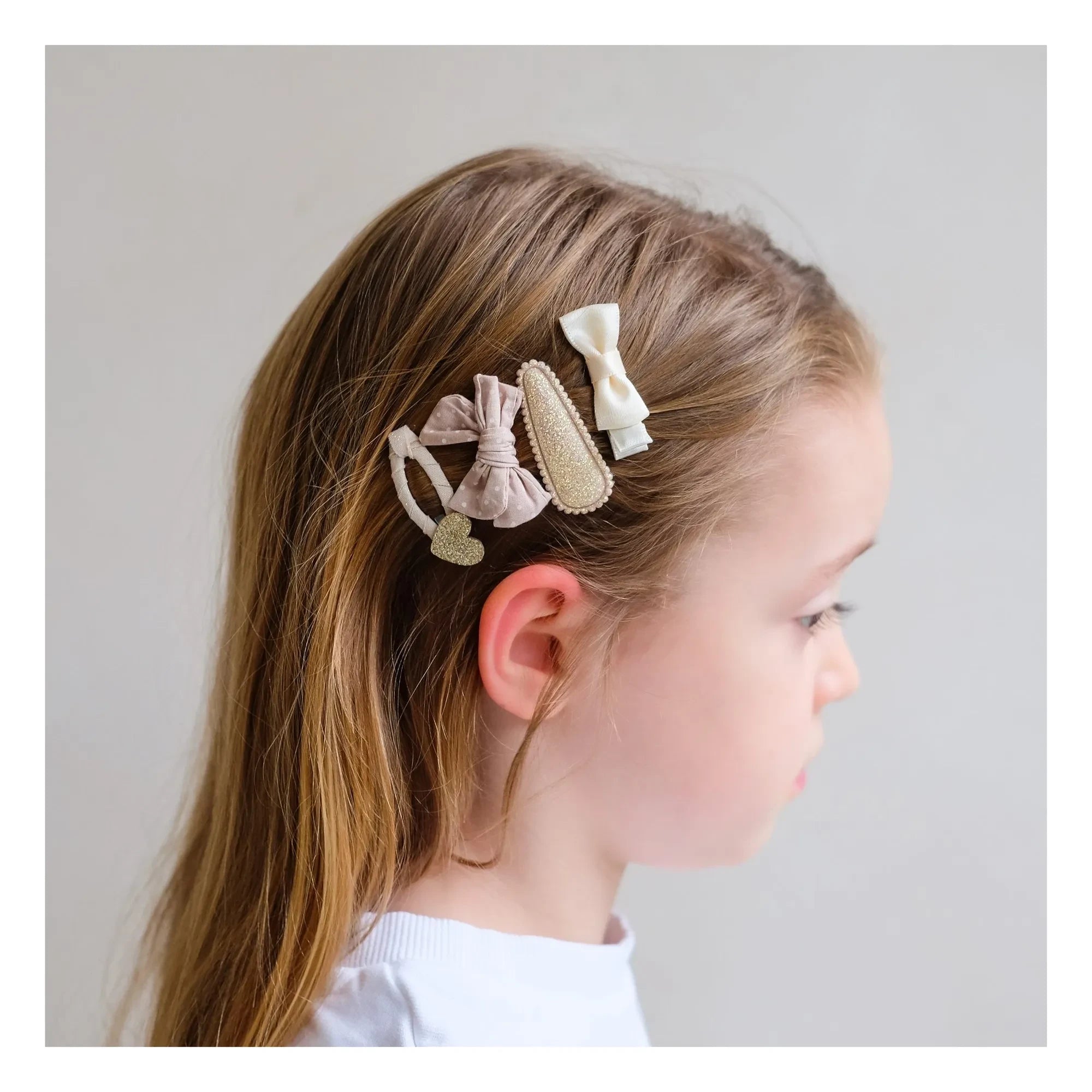 Mimi & Lula - 14-piece Glitter Hair Clips and Hairpin Set | Gold