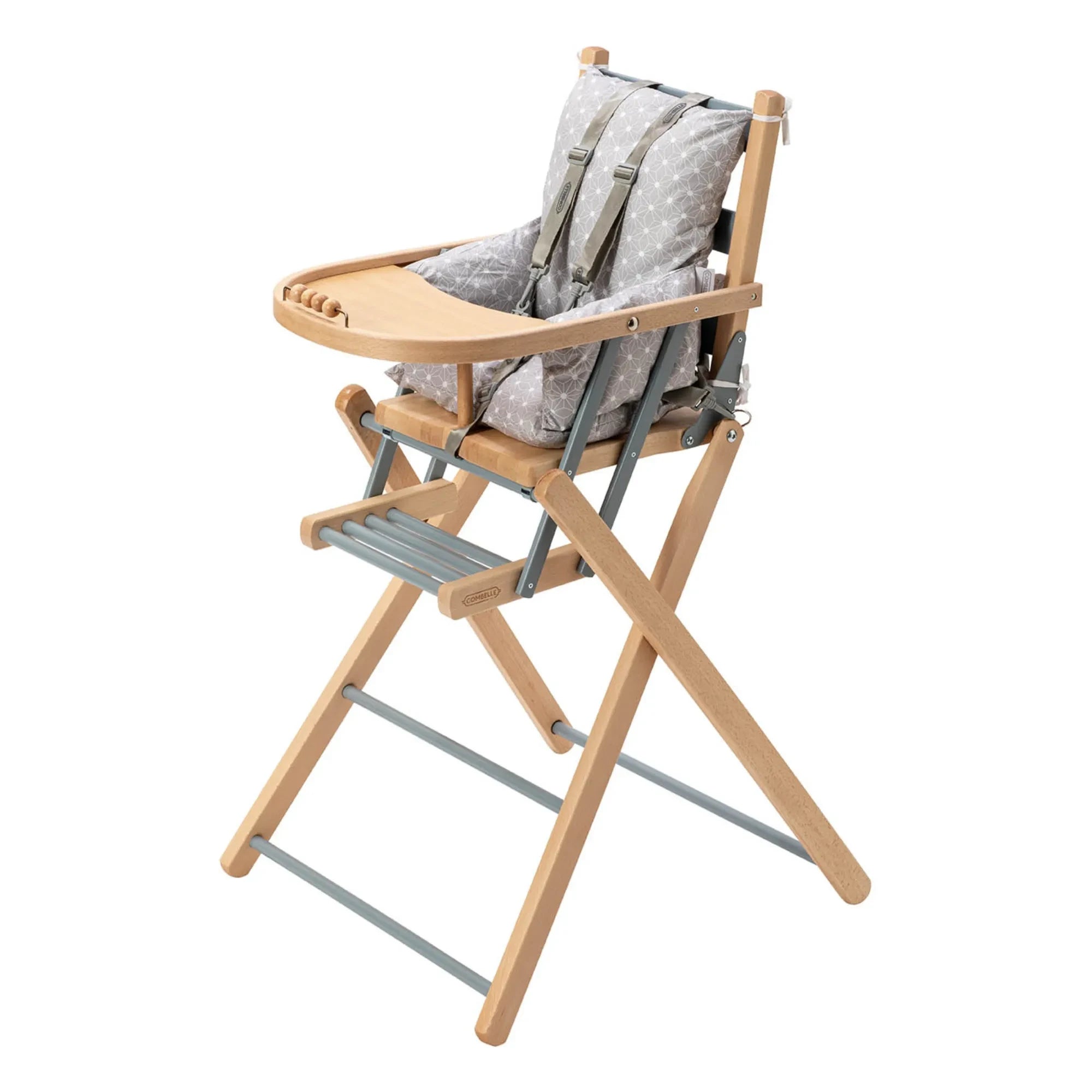 Combelle - Sarah Extra Foldable High Chair | Gray Blue