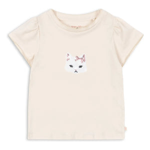 Konges Sløjd - Famo Cat Organic Cotton T-shirt | Beige