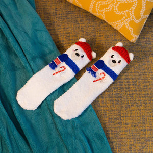 Legami - Kids' Christmas Slipper Socks Polar Bear - A Perfect Fit!