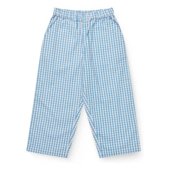 Copenhagen Colors - Pied de Poule organic cotton trousers | Blue