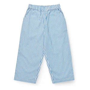 Copenhagen Colors - Pied de Poule organic cotton trousers | Blue