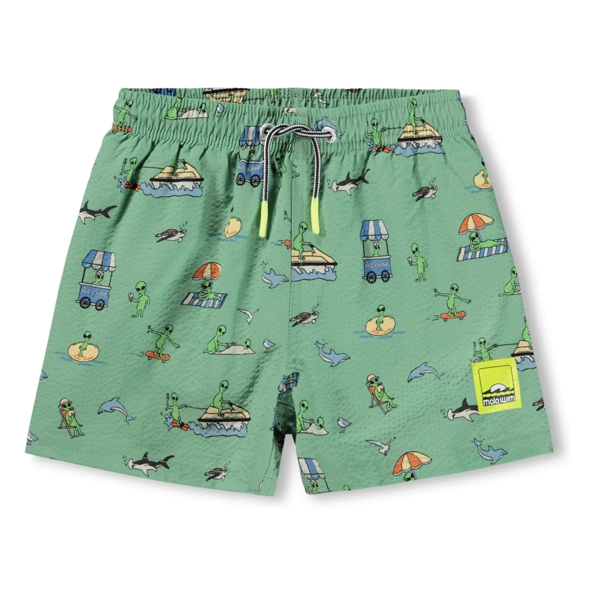 Molo - Niko Aliens Swim Shorts | Green