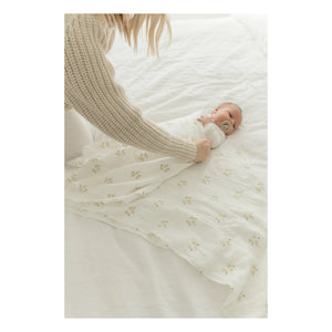 Soft Spot - Organic Cotton Pear Swaddle | Pear