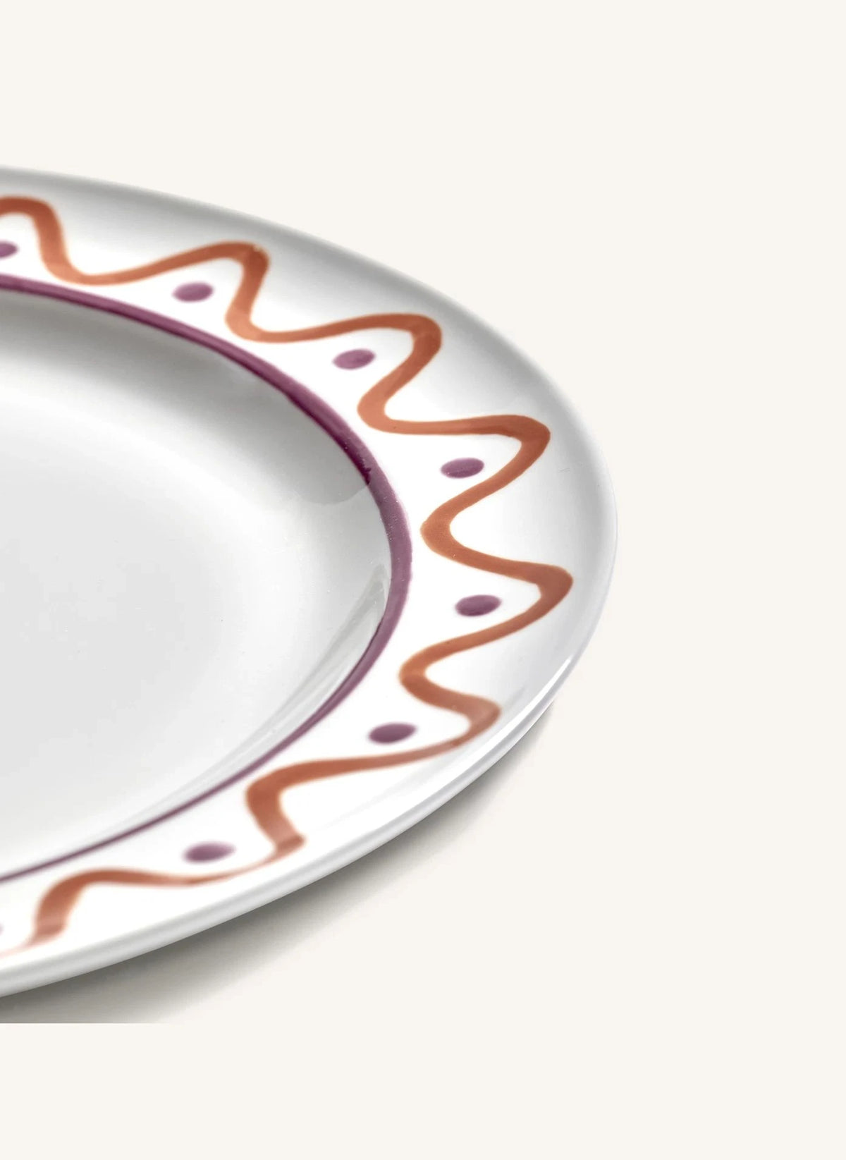 Serax - Charly Wave Pattern Plates - Set of 2 | Purple