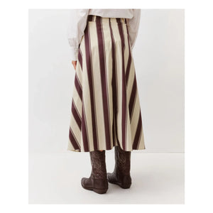 Diega - Jomo Striped Skirt | Ecru