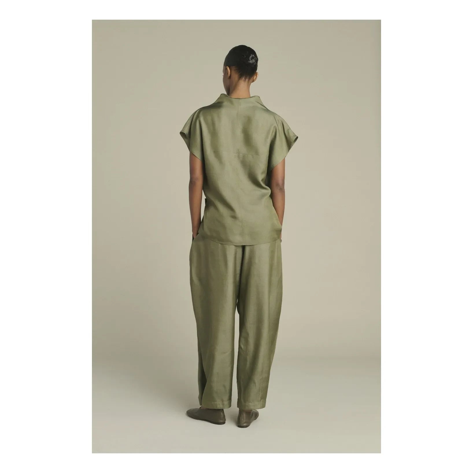 Soeur - Vernon Silk Trousers | Verdigris