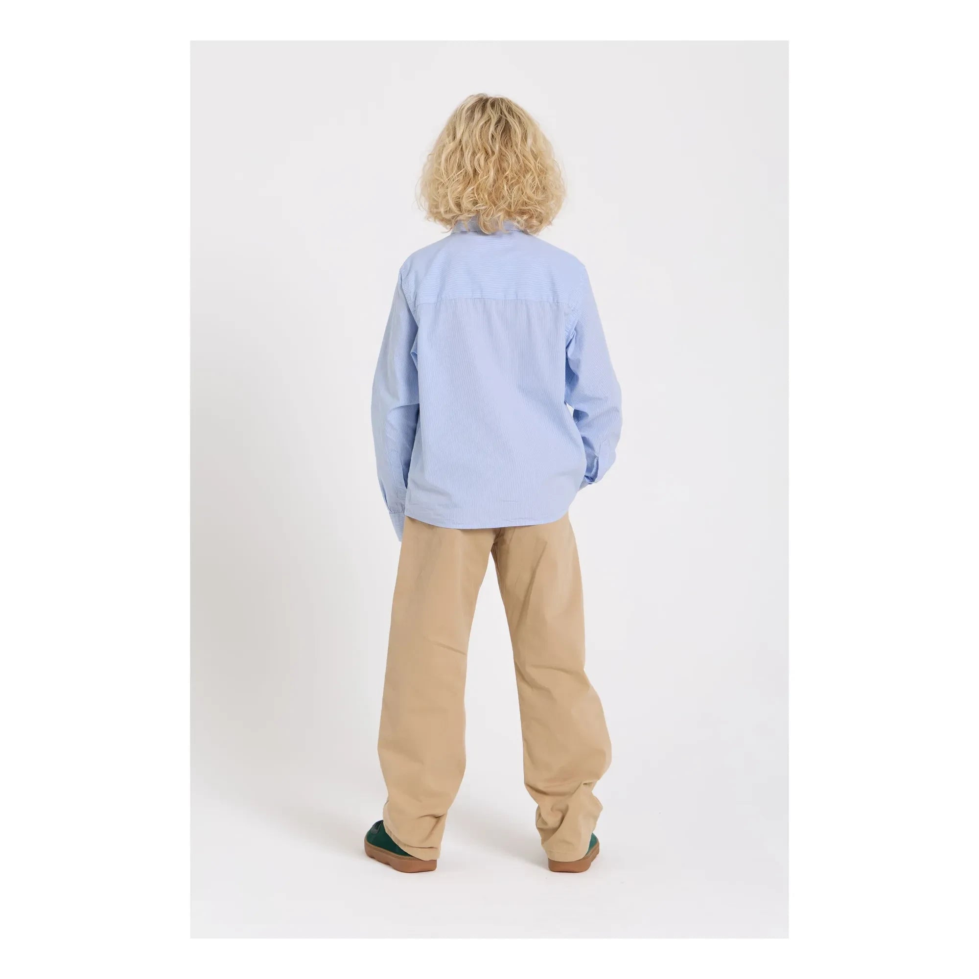 Smallable Kid - Zak Striped Shirt | Light Blue