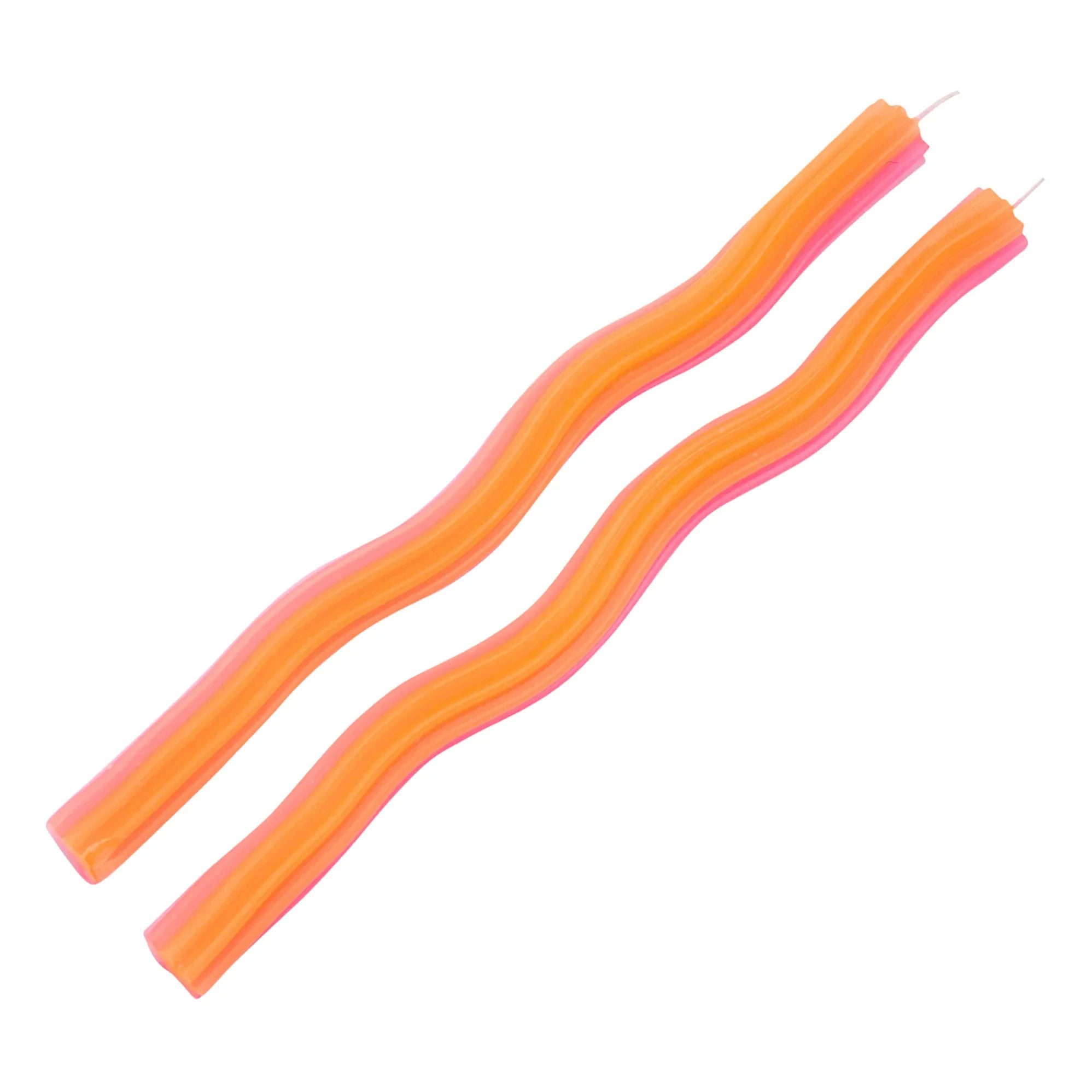 Lex Pott - Wiggle Candles - Set of 2 | Orange