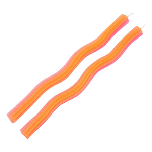 Lex Pott - Wiggle Candles - Set of 2 | Orange