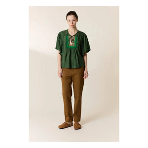 Leon & Harper - Cocto Knit Blouse | Green