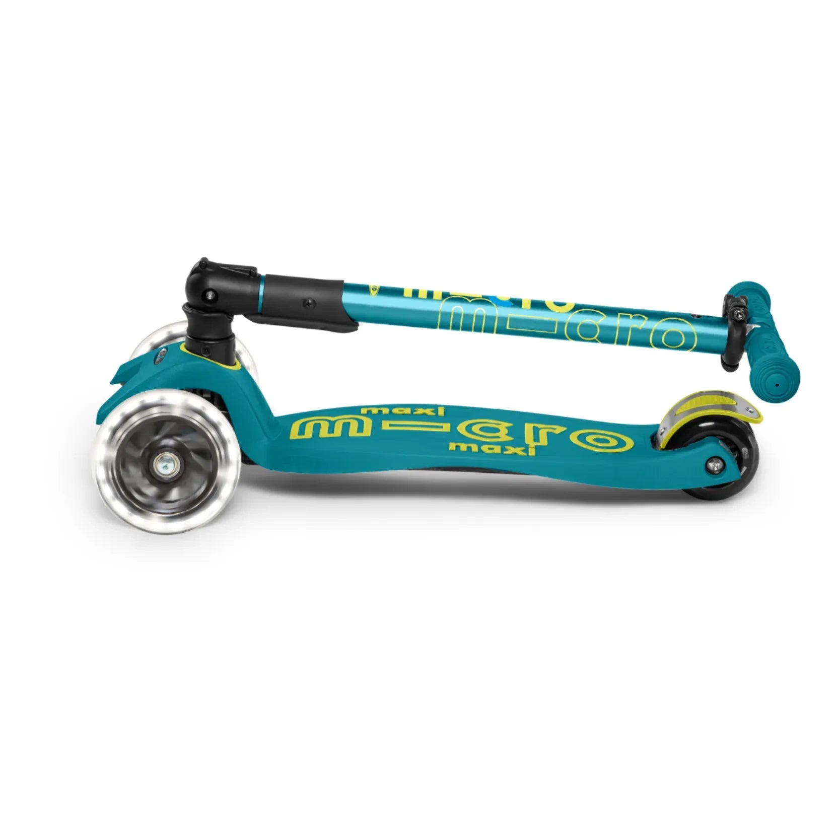 Micro - Maxi Foldable LED Scooter | Green