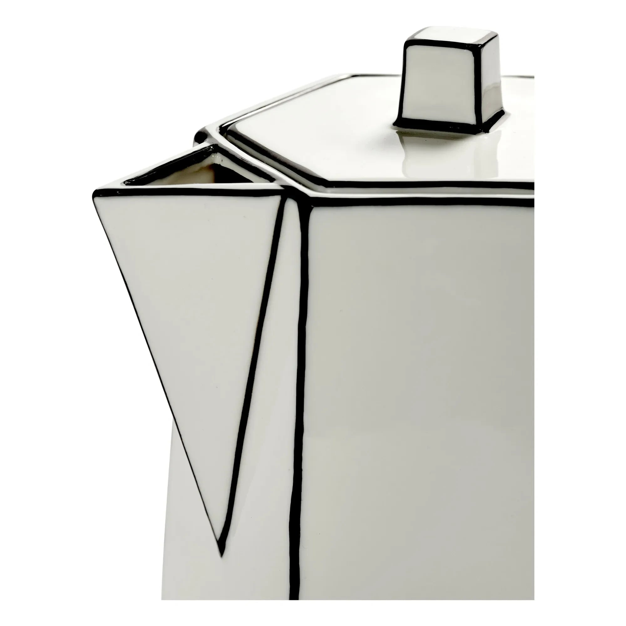 Serax - Carte blanche teapot | Noir/White