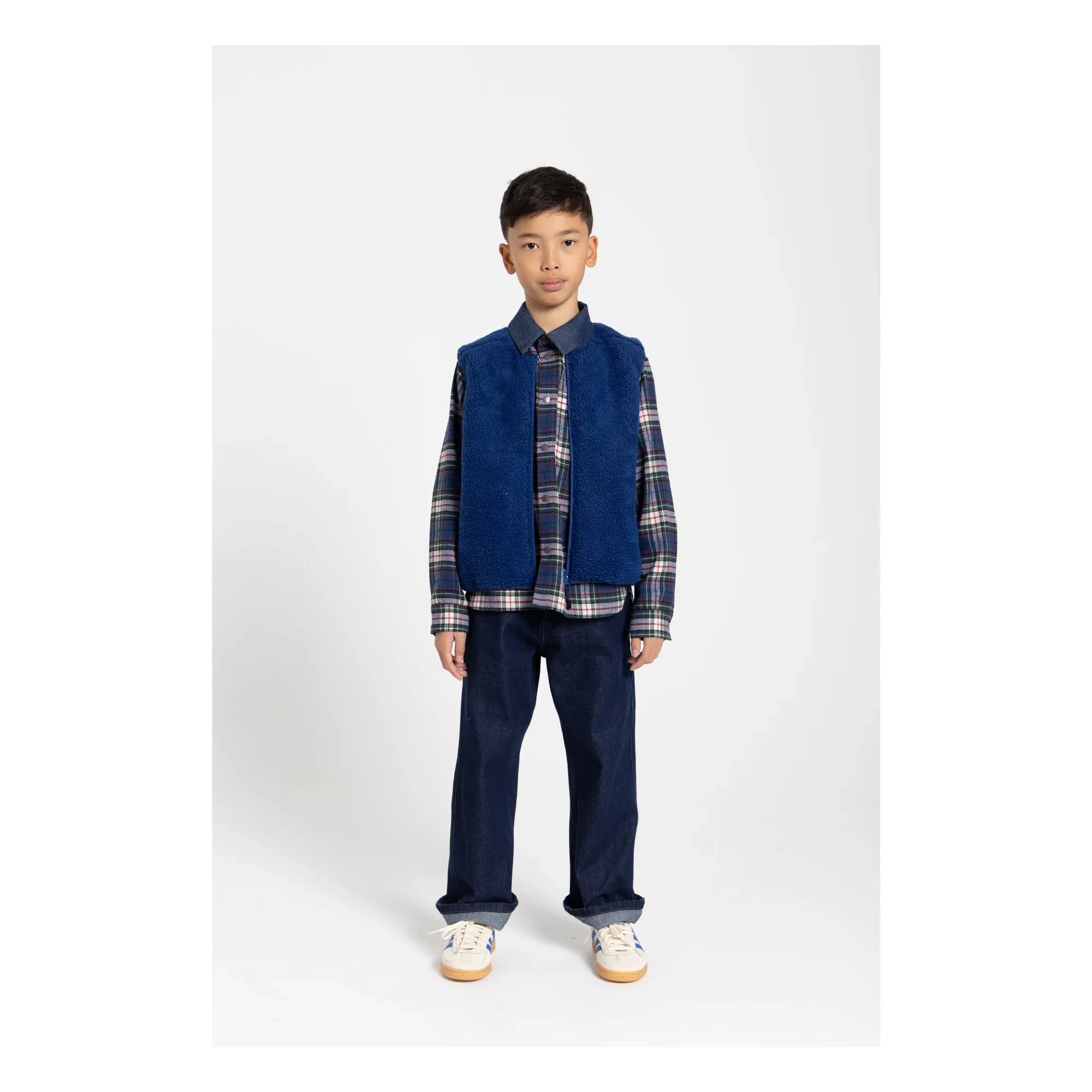 Finger in the Nose - Enara Checkered Shirt | Blue