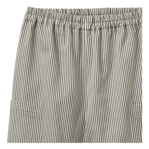 Wheat - Kalloa Striped Organic Cotton Trousers | Gray