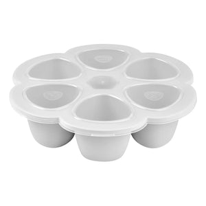 Béaba - Silicone Baby Food Mold - 6 x 90 ml | Light Gray