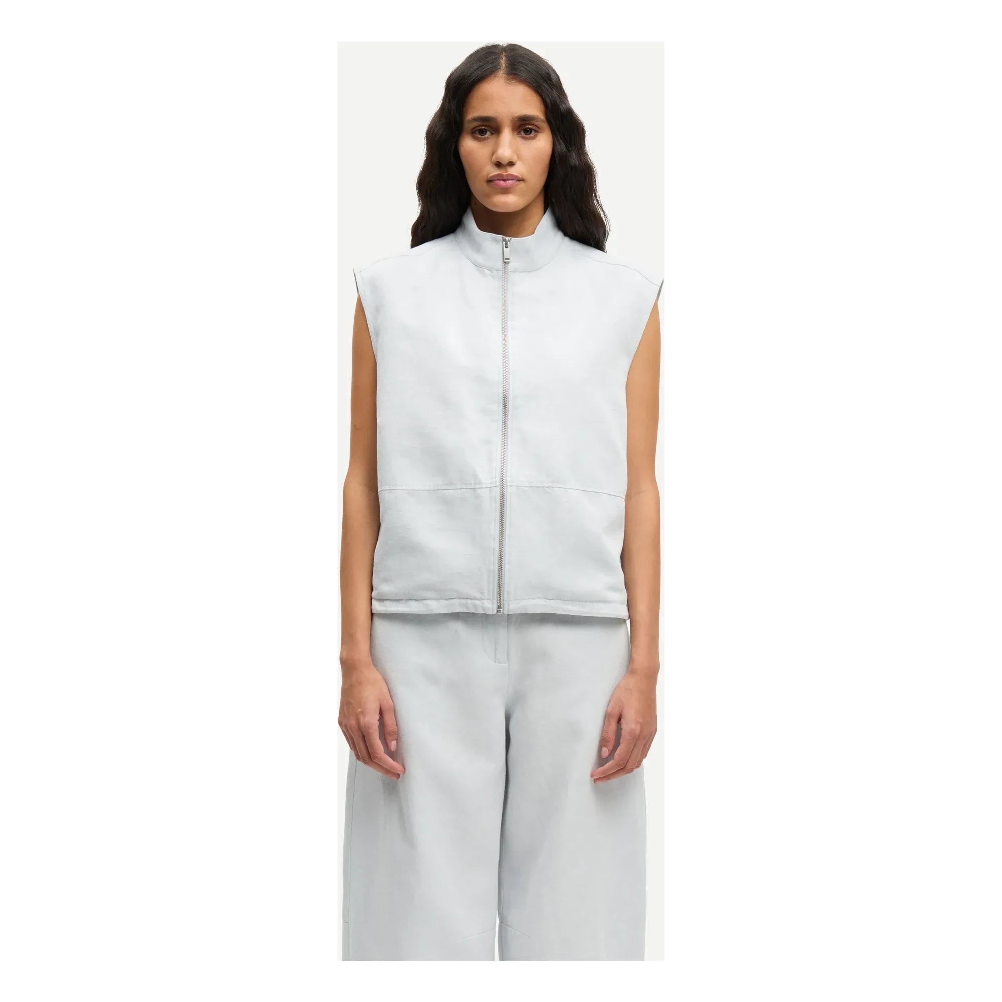 Samsoe Samsoe - Sakaila Linen & Organic Cotton Jacket | Light gray