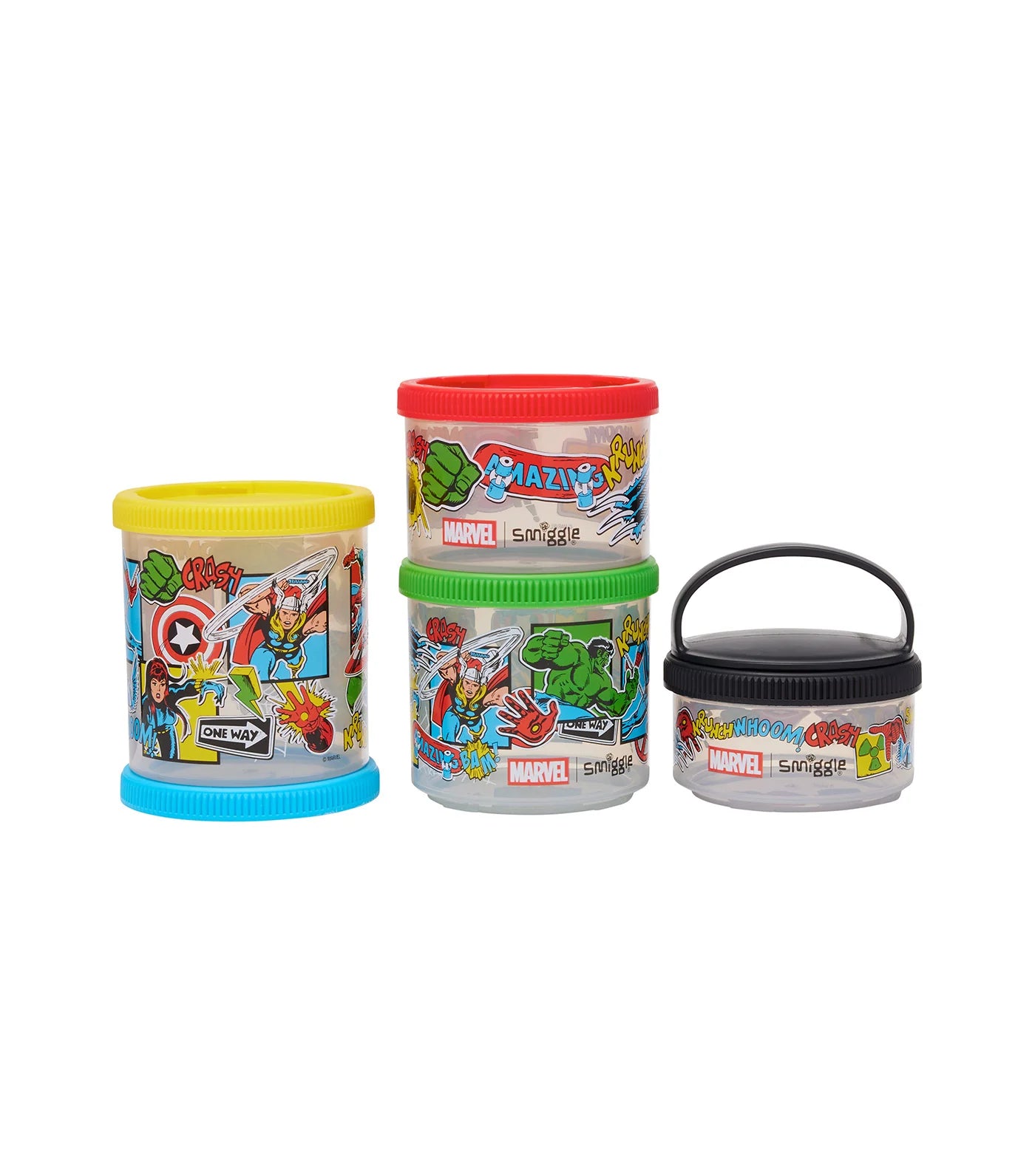 Smiggle - Marvel 4'lü Beslenme Atıştırmalık Kapları