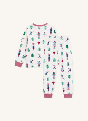 Petit Bateau - Noel Pijamaları Organik Pamuk | Beyaz