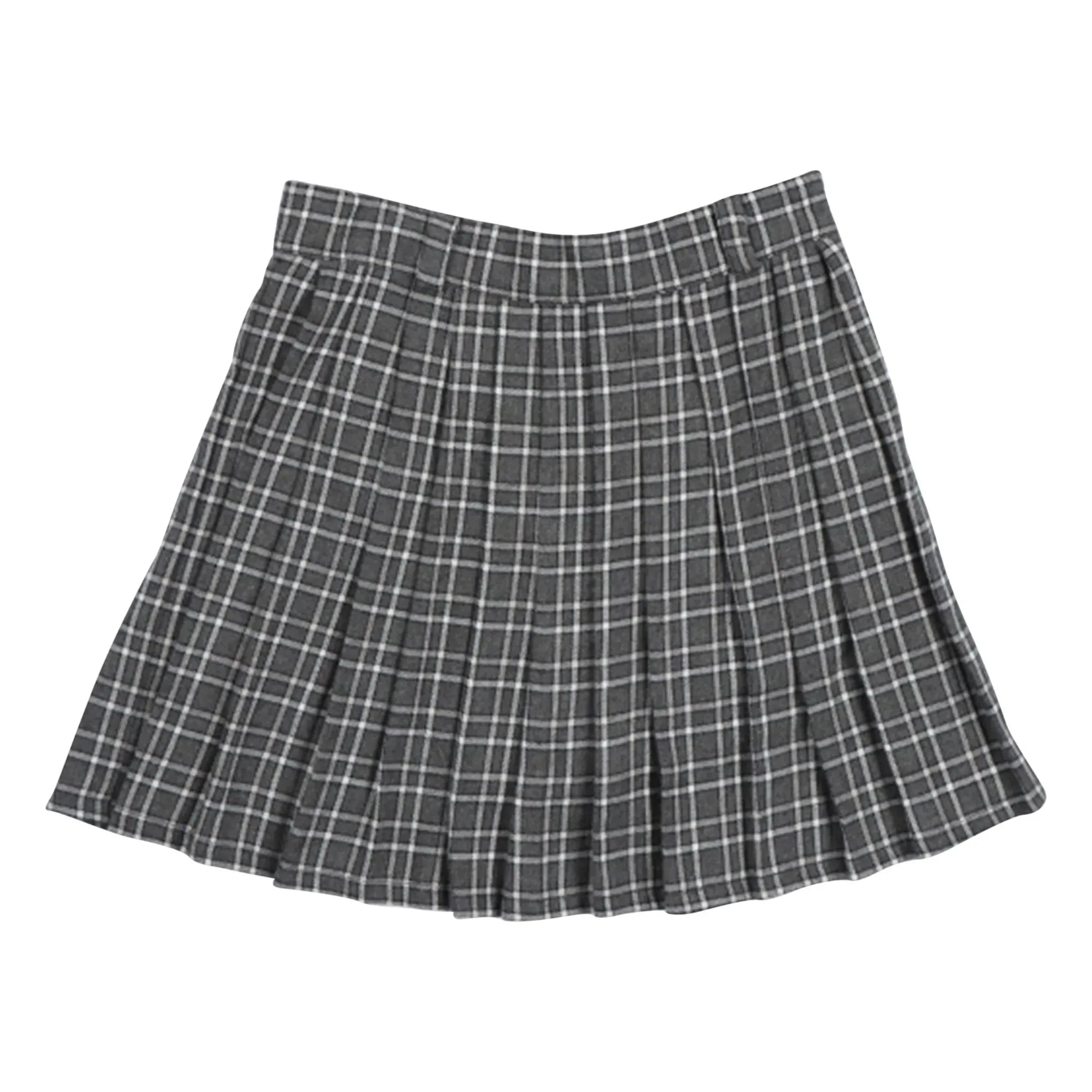 the new society - Martina etek Organic cotton check | Dark gray