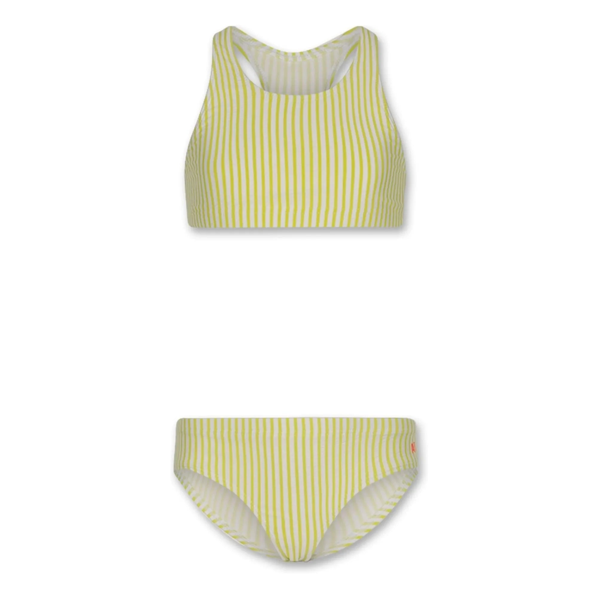 AO76 - Dara Striped Swimsuit | Yellow