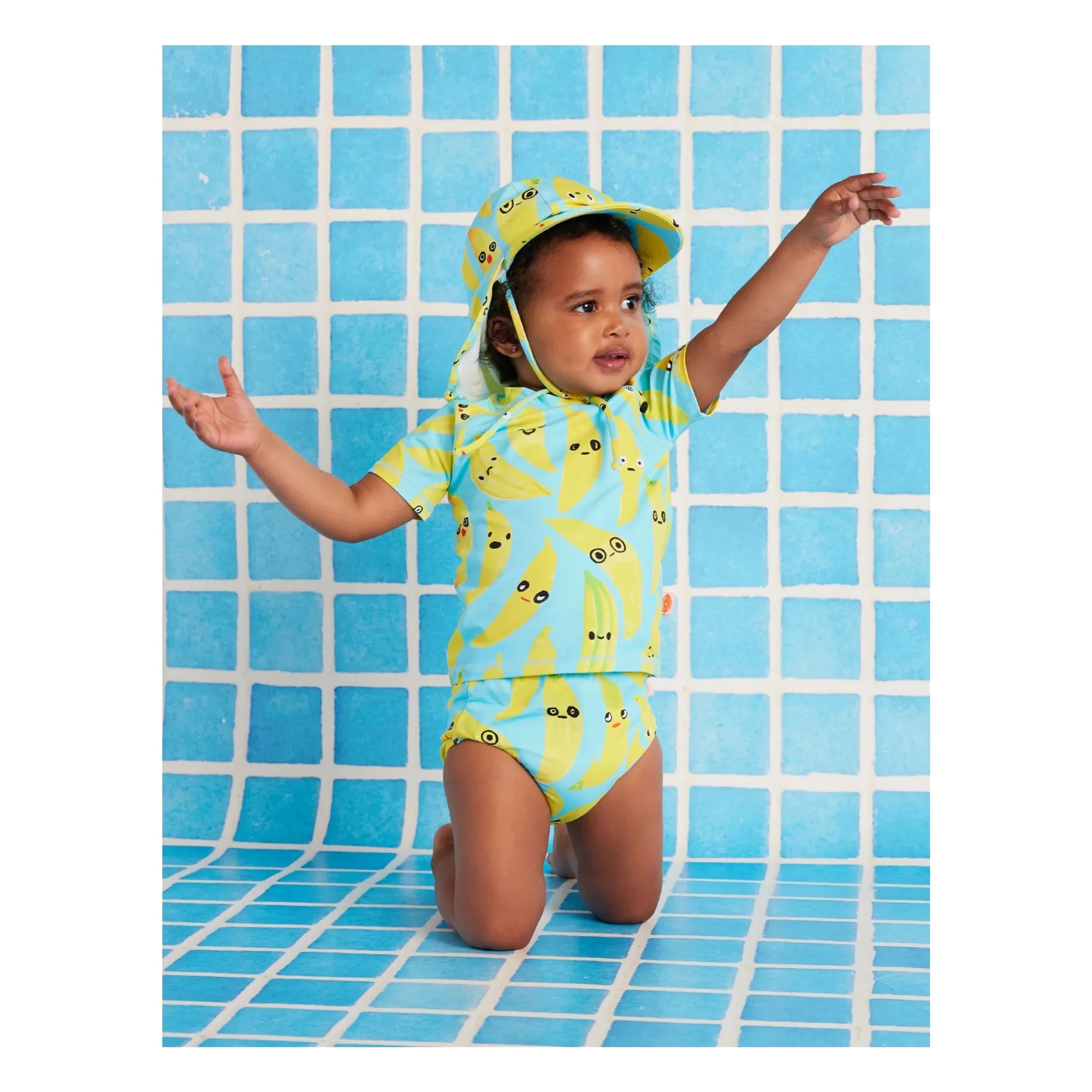 Halcyon Nights - Anti-UV Bath T-Shirt Banana Recycled Fibers | Turquoise
