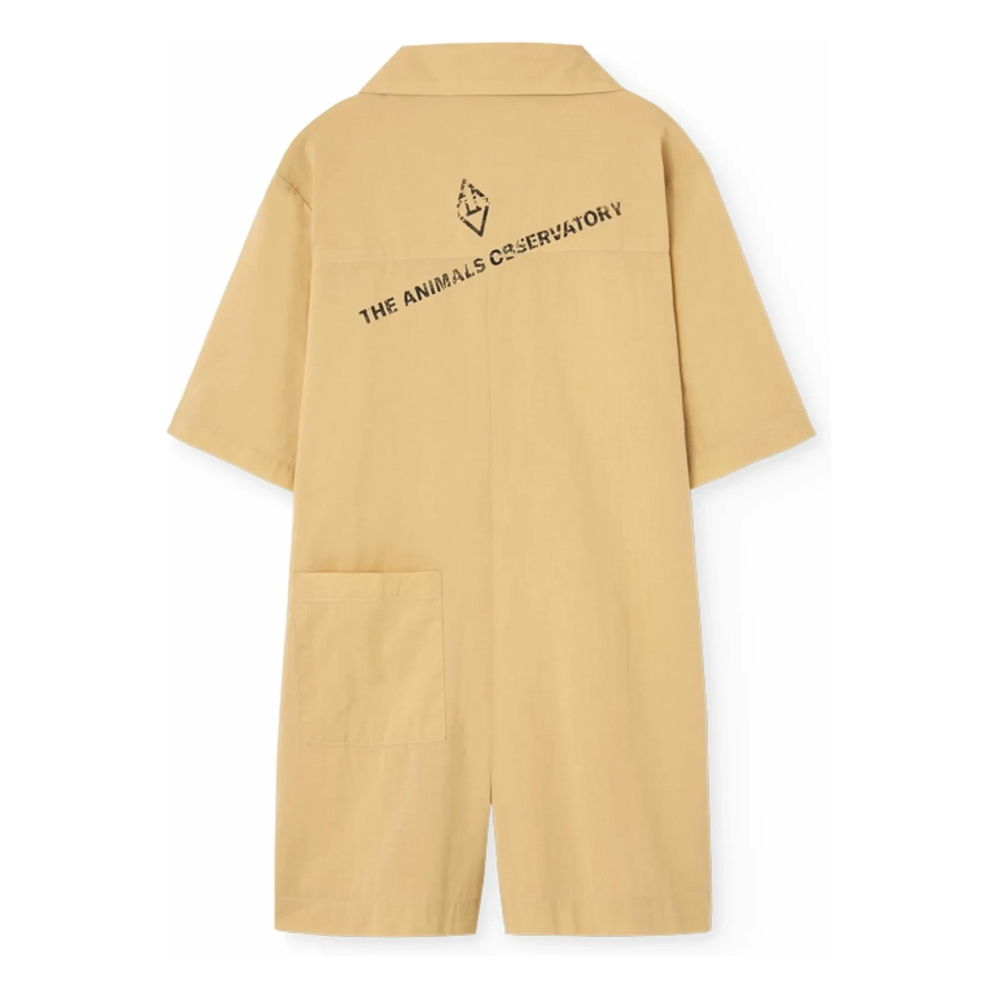 The Animals Observatory - Squirrel Jumpsuit Organic Cotton | Light Yellow