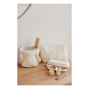 Soft Spot - Organic cotton ribbon care bag | Ecru
