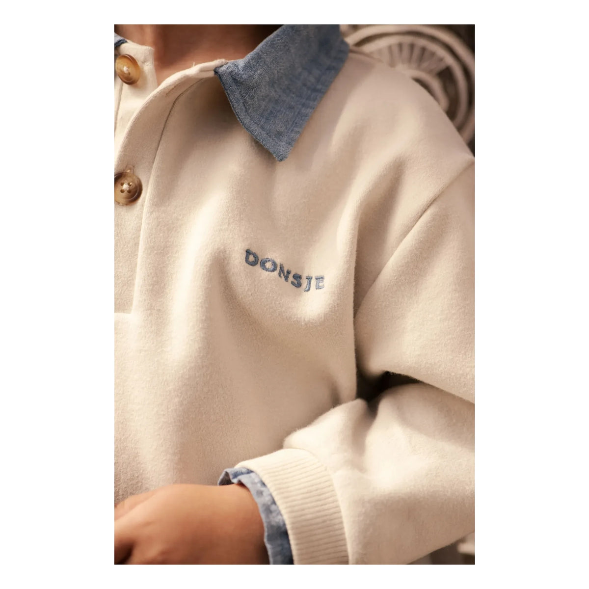 Donsje - Priem Organic Cotton Sweatshirt | Ecru
