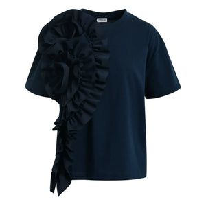 Essentiel Antwerp - Jidole Cotton T-Shirt | Blue