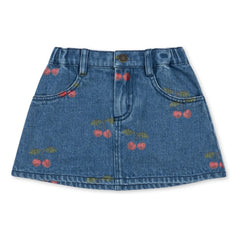 Konges Sløjd - Denim Skirt Magot Cerises Organic Cotton | Blue
