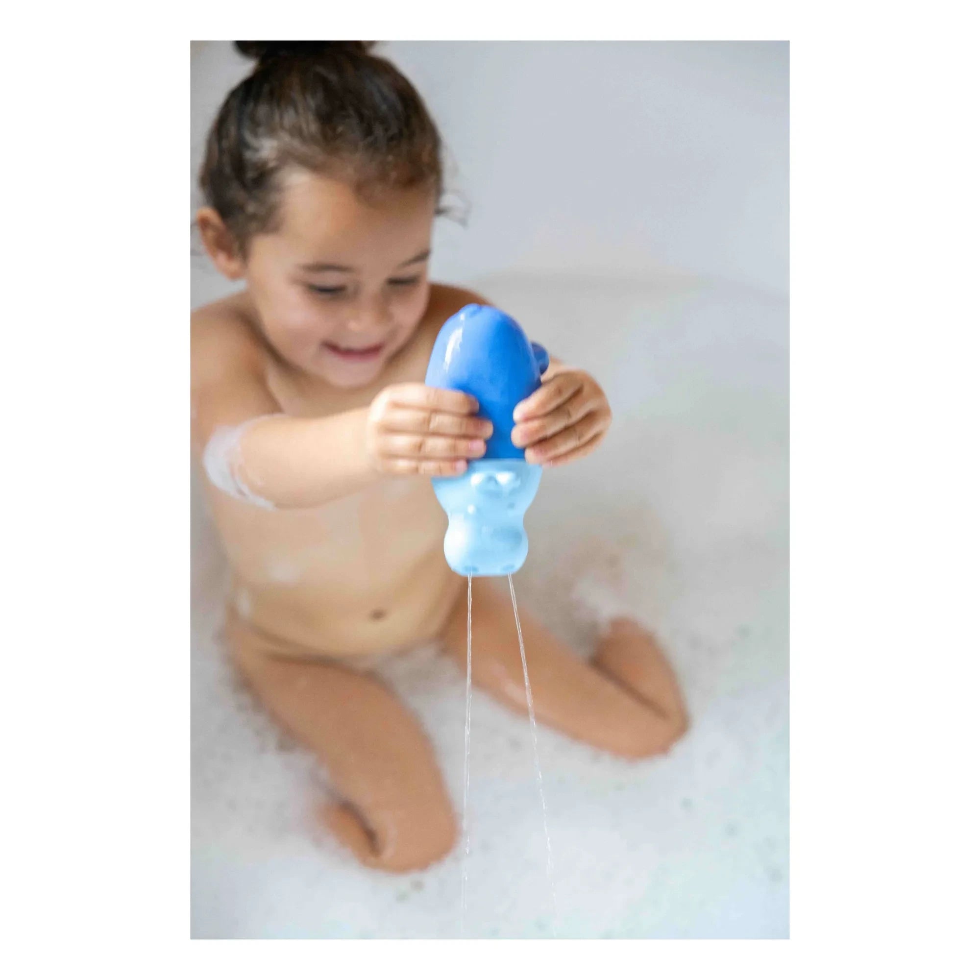 Quut - Squeezi Hippo Bath Toy | Blue