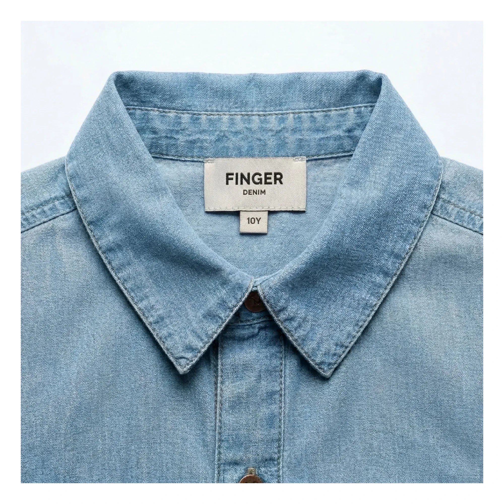 Finger in the Nose - Ella Sleeveless Denim Shirt | Gray