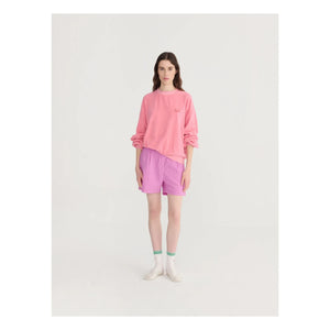 Bobo Choses - Purple Cotton Seersucker Puffed Shorts