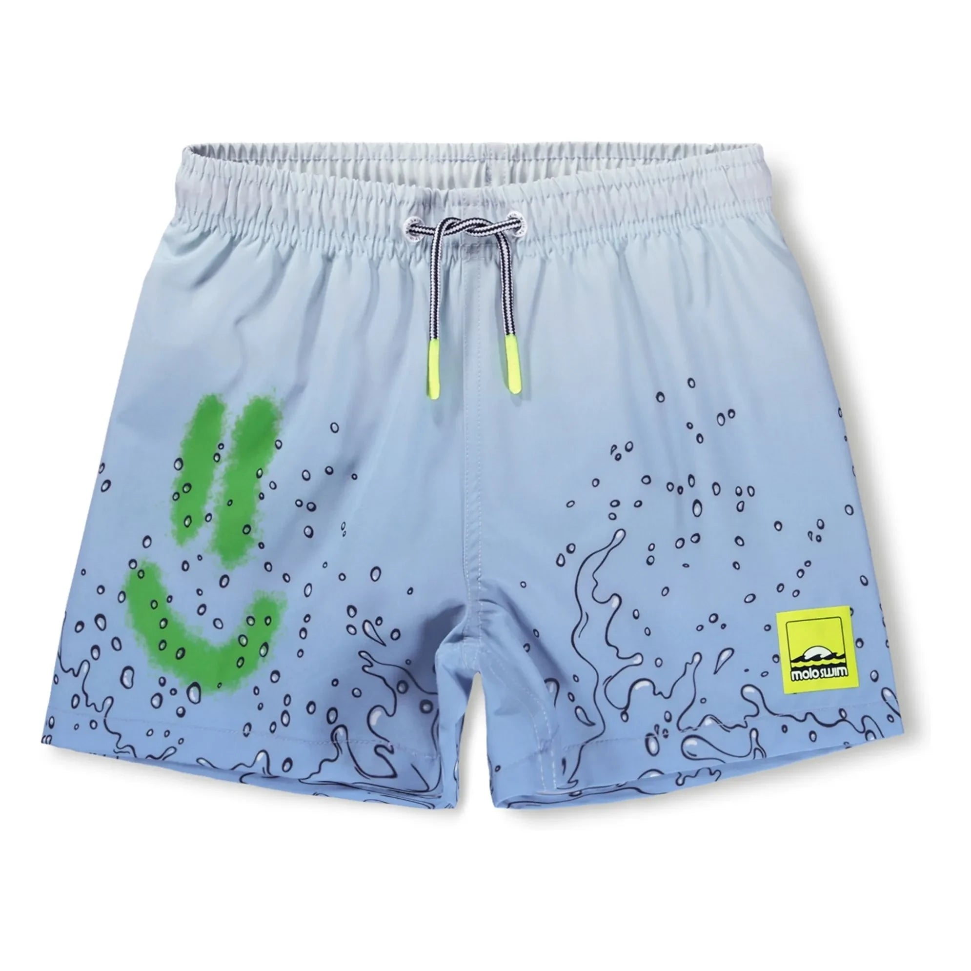 Molo - Niko Splash Recycled Fiber Swimsuit Shorts | Light Blue