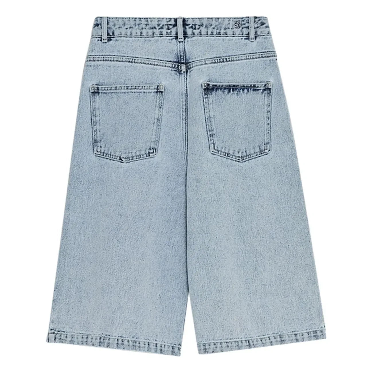 the new society - Cotton Bermuda Shorts | Denim Blue