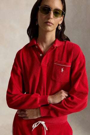 Polo Ralph Lauren kadın pamuklu sweatshirt LT WT COTTON TERRY-KNT-POLO