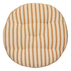 Madam Stoltz - Striped Cotton Chair Cover | Yellow