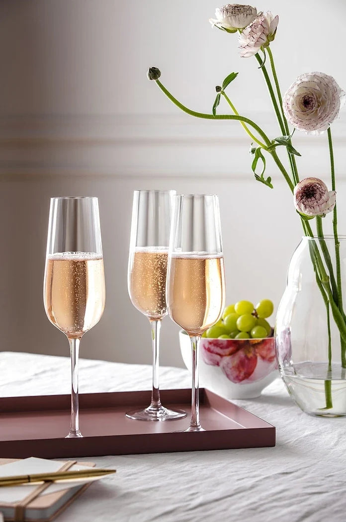 Rose Garden Şampanya Kadehi Seti (4 Parça)