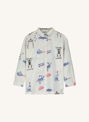 Maison Mangostan - Circus organic cotton shirt | Burgundy