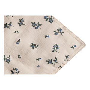 garbo&friends - Blueberry Cotton Muslin Blanket | Off-White