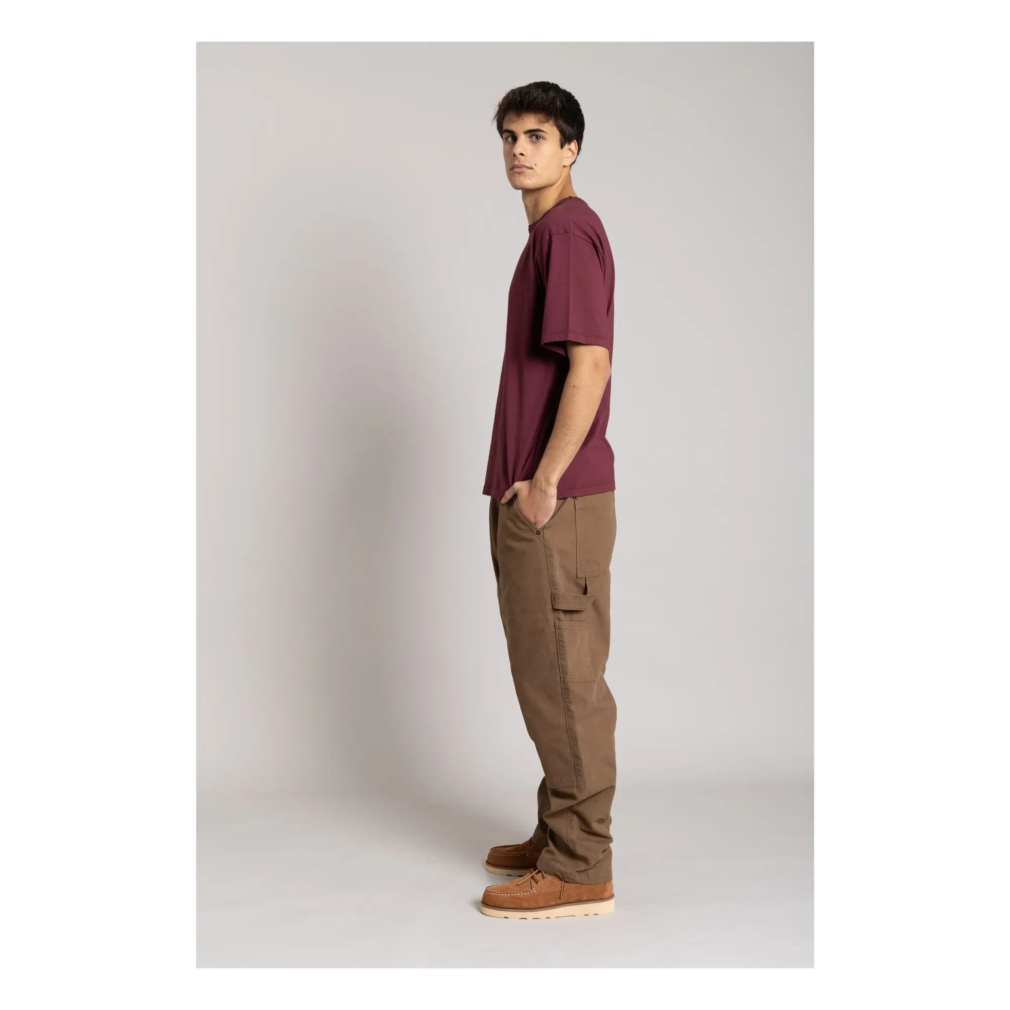 Smallable Man - Solal organic cotton T-shirt | Aubergine