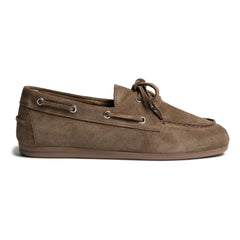 Posa - Suede Boat Shoes | Chocolate