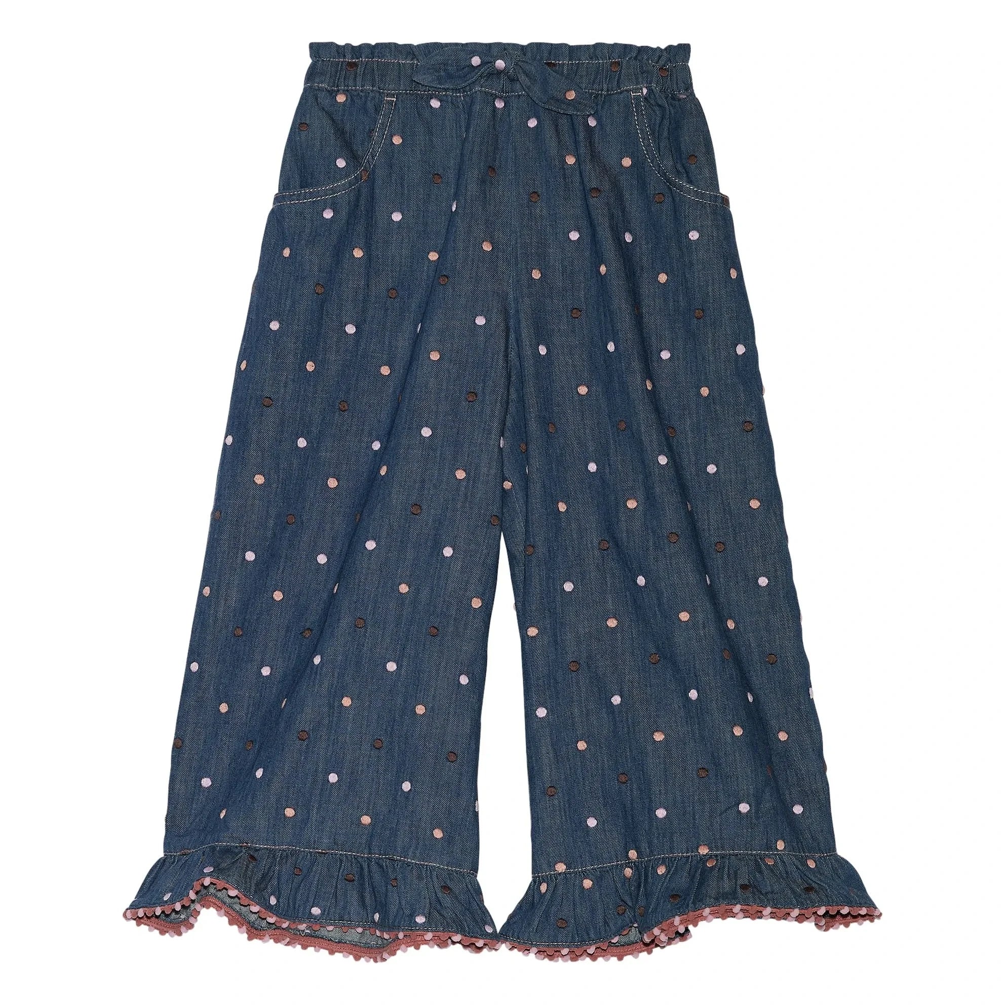 Zimmermann - Awaken Pois Denim Pantolon | Koyu Mavi